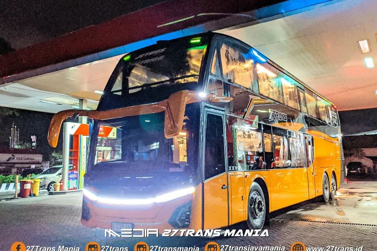 PO 27 Trans Perkenalkan Bus Double Decker dengan Desain Interior Unik